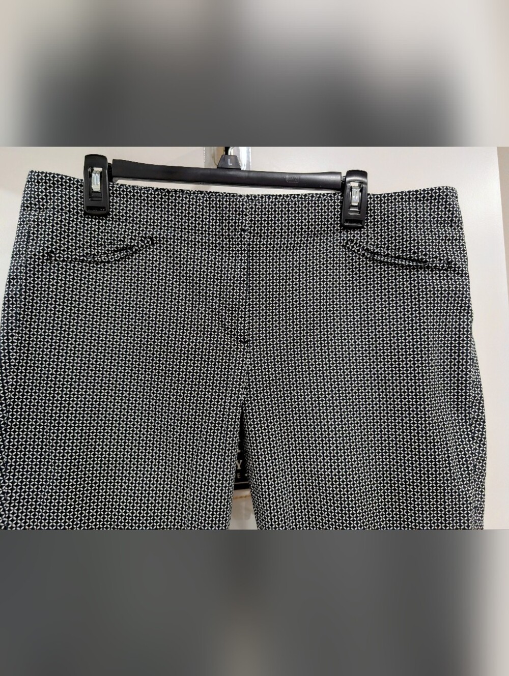 J. Jill Black and White Micro-Patterned Women's Dress Pants Size 14 Like New! - Picture 2 of 5
